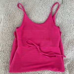 Pink ribbed dress , size small